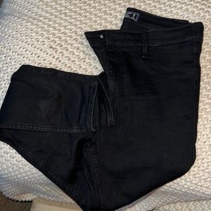 Abercrombie size 29 waist black jeans